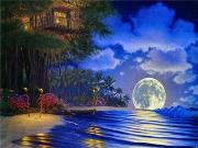 Opakowanie Diamentowa mozaika Plaża nocą 60831