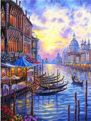 Opakowanie Diamentowa mozaika Włochy gondole na wodzie 60611