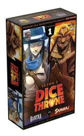 Dice Throne 2 Starcie 1: Banitka vs Samuraj. Wydawca: Lucky Duck Games Polska. Dadada.pl Opakowanie Dice Throne 2 Starcie 1: Banitka vs Samuraj