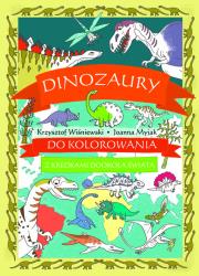 Okładka książki Dinozaury do kolorowania. Z kredkami dookoła...
