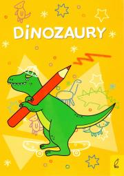 Dinozaury kolorowanki przedszkolaka. Autor: Opracowanie zbiorowe. Dadada.pl Okładka książki Dinozaury kolorowanki przedszkolaka