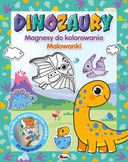 Okładka książki Dinozaury. Magnesy do kolorowania