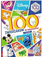 Okładka książki Disney kolorowanka 100 zwierzaków mix