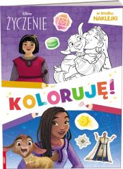 Disney. Życzenie. Koloruję!. Autor: praca zbiorwa. Dadada.pl Okładka książki Disney. Życzenie. Koloruję!