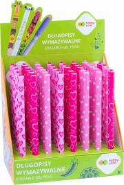 Opakowanie Display  Długopis wymazywalny Pink Love 0,5 mm niebieski Happy Color 12 szt.