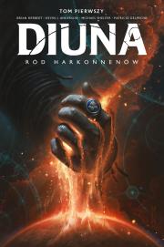 Diuna: Ród Harkonnenów, tom 1. Autor: Kevin Anderson, Brian Herbert. Dadada.pl Okładka książki Diuna: Ród Harkonnenów, tom 1