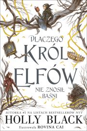 Dlaczego król elfów nie znosił baśni. Autor: Black Holly. Dadada.pl Okładka książki Dlaczego król elfów nie znosił baśni