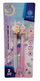 Długopis automatyczny wymazywalny z gumowym uchwytem Astrapen Unicorn 2 szt.. Wydawca: ASTRA art-pap. Dadada.pl Opakowanie Długopis automatyczny wymazywalny z gumowym uchwytem Astrapen Unicorn 2 szt.