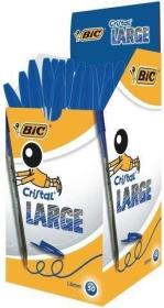 Długopis Cristal Large niebieski BIC (50szt). Wydawca: Bic. Dadada.pl Opakowanie Długopis Cristal Large niebieski BIC (50szt)