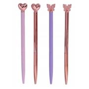 Opakowanie Długopis metalowy Motyl, Serce 1szt