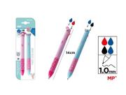 Opakowanie Długopis ścieralny dwukolorowy kotek i myszka 2szt