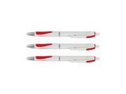 Opakowanie Długopis Solidly White czerwony (50szt)