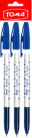 Długopis Superfine niebieski 3 szt.. Wydawca: TOMA. Dadada.pl Opakowanie Długopis Superfine niebieski 3 szt.