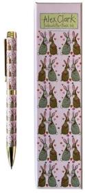 Długopis w pudełku Zakochane króliczki. Wydawca: Alex Clark. Dadada.pl Opakowanie Długopis w pudełku Zakochane króliczki