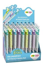 Opakowanie Długopis wymazywalny Hello Bears 0,5mm nieb(36szt)