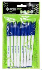 Długopis ze skuwką 0,5 mm Zenith Gliss niebieski 8szt.. Wydawca: ASTRA art-pap. Dadada.pl Opakowanie Długopis ze skuwką 0,5 mm Zenith Gliss niebieski 8szt.