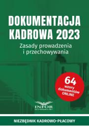 Okładka książki Dokumentacja Kadrowa 2023. Zasady prowadzenia...