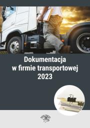 Okładka książki Dokumentacja w firmie transportowej 2023