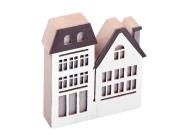 Opakowanie Domek drewniany biały z brązowym dachem B