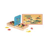 Opakowanie Drewniana gra w statki