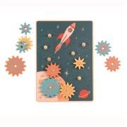 Opakowanie Drewniana układanka Kosmiczne Centrum