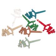 Opakowanie Drewniane jelonki na piku 7,7x4cm 7szt