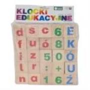 Opakowanie Drewniane klocki edukacyjne