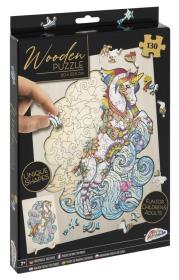 Opakowanie Drewniane puzzle Jednorożec 130 elementów