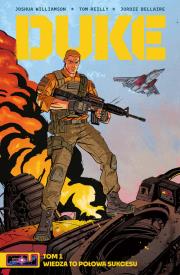 Duke. Tom 1. Autor: Joshua Williamson, Tom Reilly, Jordie Bellaire. Dadada.pl Okładka książki Duke. Tom 1