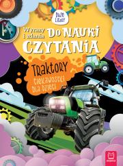 Duże litery. Traktory. Ciekawostki dla dzieci. Autor: Bator Agnieszka. Dadada.pl Okładka książki Duże litery. Traktory. Ciekawostki dla dzieci