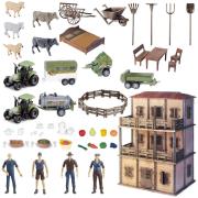 Opakowanie Duży zestaw farma z domkiem rolnika DIY