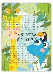 Dwustronna plansza/ściąga A4 Żyrafa. Wydawca: Henry. Dadada.pl Opakowanie Dwustronna plansza/ściąga A4 Żyrafa