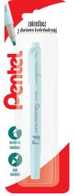 Dwustronny zakreślacz, pastelowy błękitny, SLW11P x 1 blister. Wydawca: PENTEL. Dadada.pl Opakowanie Dwustronny zakreślacz, pastelowy błękitny, SLW11P x 1 blister