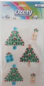 Opakowanie Dżety samoprzylepne choinki i prezenty