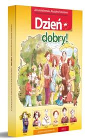 Dzień dobry! podręcznik A1 cz.2. Autor: Aleksandra Janowska, Magdalena Pastuch. Dadada.pl Okładka książki Dzień dobry! podręcznik A1 cz.2