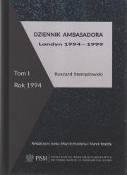 Dziennik ambasadora Londyn 1994-1999 Tom 1 Rok 1944. Autor: Stemplowski Ryszard. Dadada.pl Okładka książki Dziennik ambasadora Londyn 1994-1999 Tom 1 Rok 1944
