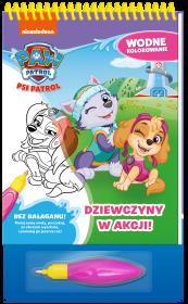 Okładka książki Dziewczyny w akcji! Psi Patrol. Wodne kolorowanie