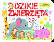 Okładka książki Dzikie zwierzęta. Książka z puzzlami
