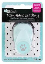Dziurkacz ozdobny 1,6cm łapa. Wydawca: Dalprint. Dadada.pl Opakowanie Dziurkacz ozdobny 1,6cm łapa