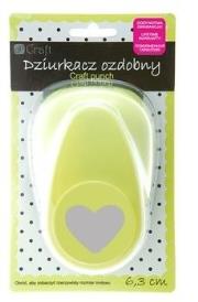 Dziurkacz ozdobny 6,3cm Serce. Wydawca: DP CRAFT. Dadada.pl Opakowanie Dziurkacz ozdobny 6,3cm Serce