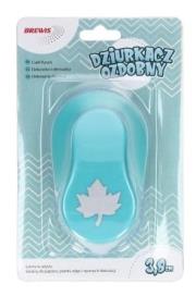 Opakowanie Dziurkacz ozdobny - Liść 3,8cm MIX