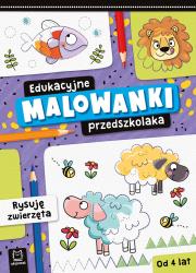 Okładka książki Edukacyjne malowanki przedszkolaka. Rysuję