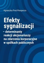 Okładka książki Efekty sygnalizacji