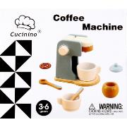 Opakowanie Ekspres do kawy drewniany + akcesoria