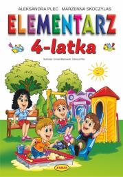 Elementarz 4-latka. Autor: Aleksandra Plec, Marzena Skoczylas. Dadada.pl Okładka książki Elementarz 4-latka