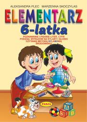 Elementarz 6 - latka. Autor: Aleksandra Plec, Marzenna Skoczylas. Dadada.pl Okładka książki Elementarz 6 - latka
