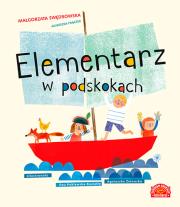 Elementarz w podskokach. Autor: Małgorzata Swędrowska. Dadada.pl Okładka książki Elementarz w podskokach