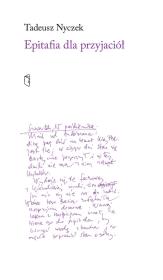 Okładka książki Epitafia dla przyjaciół