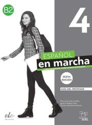 Español en marcha Nueva edición 4 - Guía didáctica. Autor: Castro Francisca, Carmen Sardinero, Ignacio Rodero, Díaz Ballesteros Pilar. Dadada.pl Okładka książki Español en marcha Nueva edición 4 - Guía didáctica
