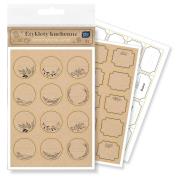 Opakowanie Etykiety kuchenne 97szt B&W